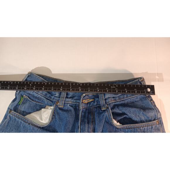 Cabela's Lined Denim Work Jeans – Nylon Chaps Overlay 32x30 Outdoor Hunting - Picture 4 of 7